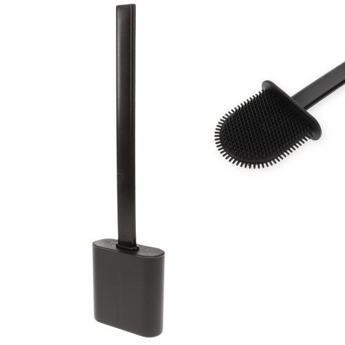 Klobürste silikon schwarz - klobürste,